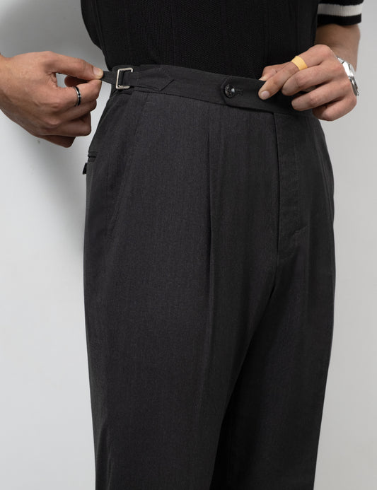 Unisex Tailored Flared Trousers – Mistal (Charcoal Grey)